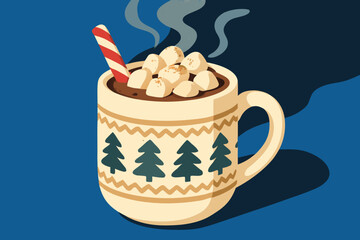 A cup of coffee with sugar