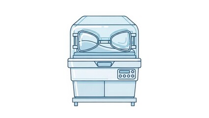 Medical Incubator for Newborn Babies in Neonatal Intensive Care Unit.