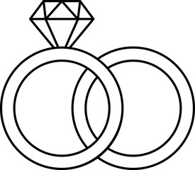 wedding ring vector. Valentine's day.