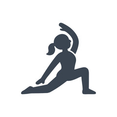 Morning Yoga Fitness Pose Icon