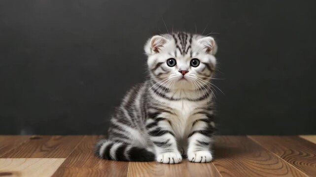 Cute Kitten Static Close-up Material