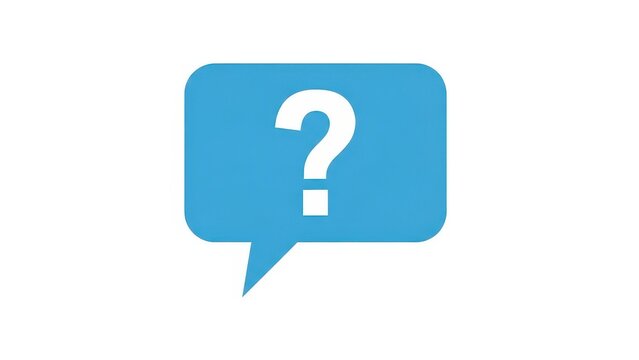 Question Mark Inside a Speech Bubble Icon.