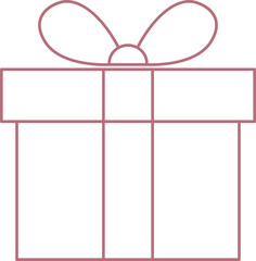 gift box vector. Valentine's day.