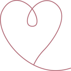 heart vector outline. Valentine's day.