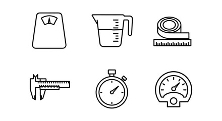 Set of outline measurement tools for precision and accuracy