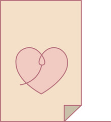 love envelope. love letter and hearts for banners, cards. Valentine's day.