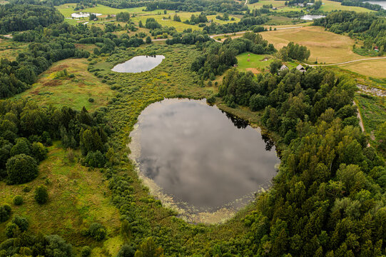 The end of summer at Solna and Saules lakes. In the countryside of Latgale.