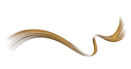 Abstract shiny color gold wave design element. Golden Flowing Wave Golden Luxury Wave  for mockup products, promotion display. 