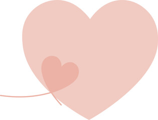 heart vector shape. Valentine's day.