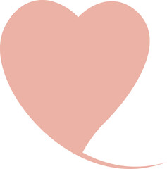 heart vector shape. Valentine's day.