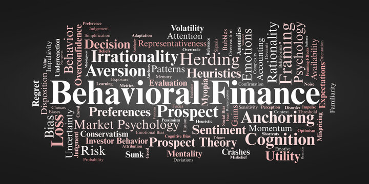 Behavioral Finance Word Cloud. Core Terms on Biases, Decision Psychology, and Market Behavior