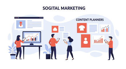Digital Marketing Strategy and Content Planning for Business Growth.