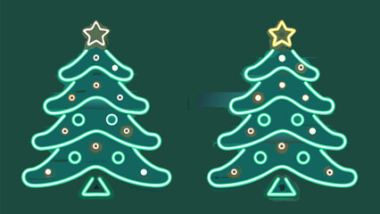 Festive glowing Christmas trees bring holiday cheer and modern style to your seasonal projects this winter