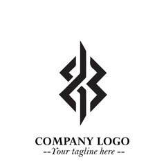 Fototapeta premium Sleek Electrical Logo Symbol on a Clean White Background for Modern Branding Design Elements Art