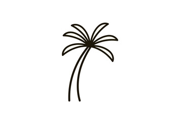 Palm Tree Icon Silhouette