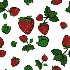 strawberry seamless pattern