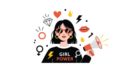 A confident woman with \ nothing to prove.