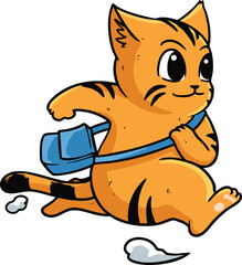 Cat Activity Illustration