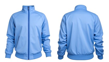 Light Blue Tracksuit Mockup Sportswear Catalog Collection for Men's and Women's Athletic Apparel