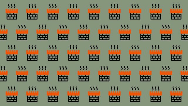 Seamless Pattern of Halloween Pumpkin Patch for Festive Backgrounds.