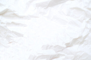 Soft white crumpled paper texture background with clean minimal light and spacious copy space perfect for mockups branding templates and modern creative design projects