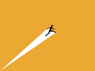 Business leaps, businessmen jump higher