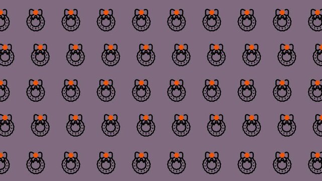 Seamless Pattern of Kettlebells for Fitness Background.