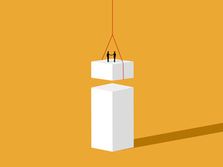 Two businessmen collaborate to grow their business