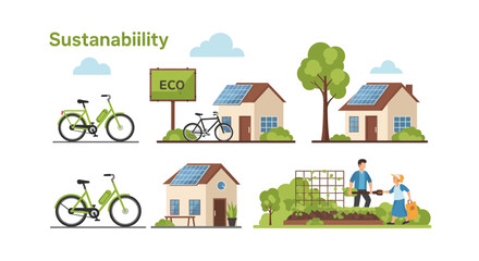 Sustainable Living and EcoFriendly Lifestyle Elements.