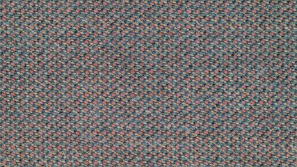 Close-up photo of fabric texture for use as background. The fabric is made from a mixture of pale pink, pale orange, and gray threads. A mixture of synthetics and wool. Abstract pattern.