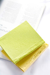 Modern notebook and book