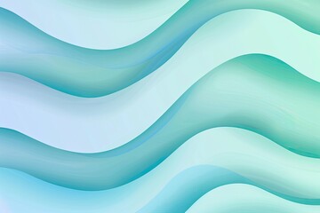 Obraz premium Abstract curves flow, waves effect in calming, gradient background. For design