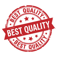 Best Quality Stamp. Stamp Design Isolated on White Background. Grunge Stamp Vector Illustration.