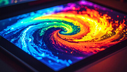 Thermal vision of a storm using hologram technology