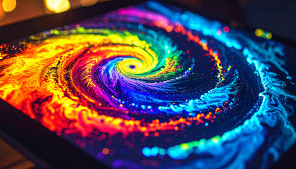 Thermal vision of a storm using hologram technology