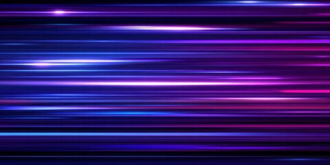Streaks of glowing neon light blur across a dark background.