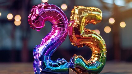 Video A bunch of colorful balloons shaped like a seahorse, perfect for parties or celebrations