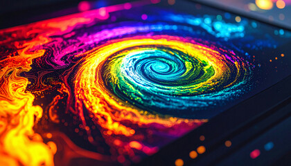 Thermal vision of a storm using hologram technology