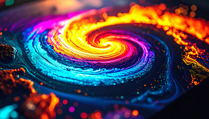 Thermal vision of a storm using hologram technology