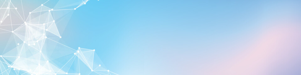 Abstract Gradient Plexus Lines LinkedIn Banner Template