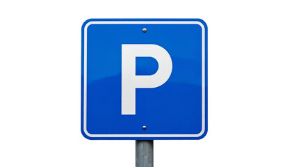  Simple Blue Parking Symbol Sign in Professional Vector Style