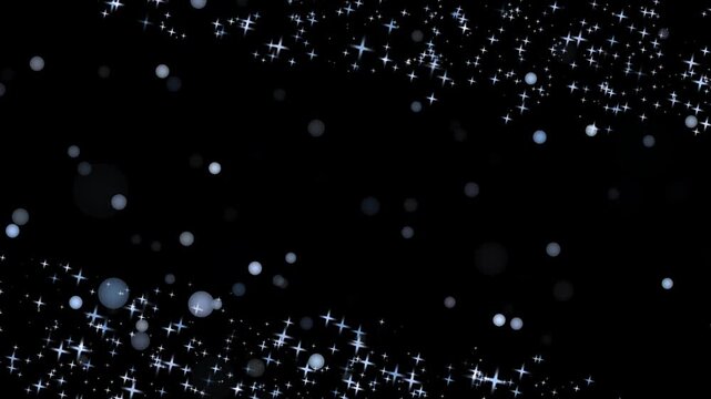 贅沢な青いキラキラエフェクト
