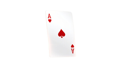 Obraz premium Ace of Diamonds Card Floating in Dramatic Casino Atmosphere