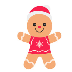 Cute Gingerbread Cookie Boy