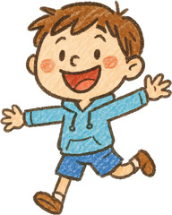 ジャンプする子供た, jumping children, happy kids Banner, happy cute kids boy and girl jump, Freude, 元気な子供たち. Generative AI