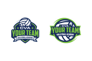 Volleyball Badge and Emblem Team Logo Designs for Apparel or merchandise