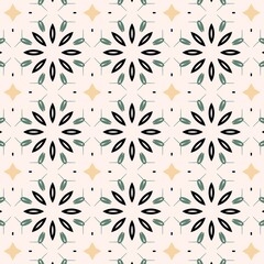 abstract geometric set of seamless patterns