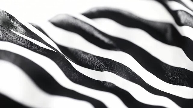 Video Close up of a black and white striped zebra's face, great for wildlife or pattern design