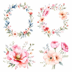 floral background with pink flowers