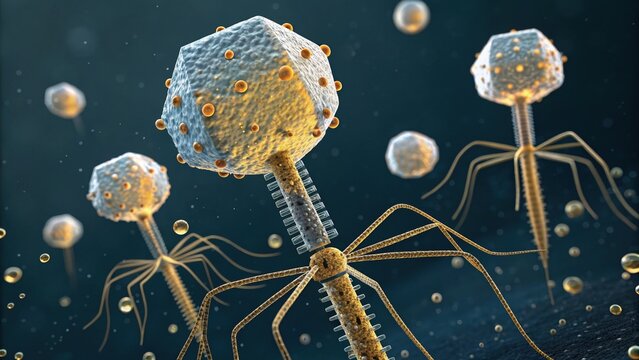 Detailed bacteriophage anatomy for medical research
